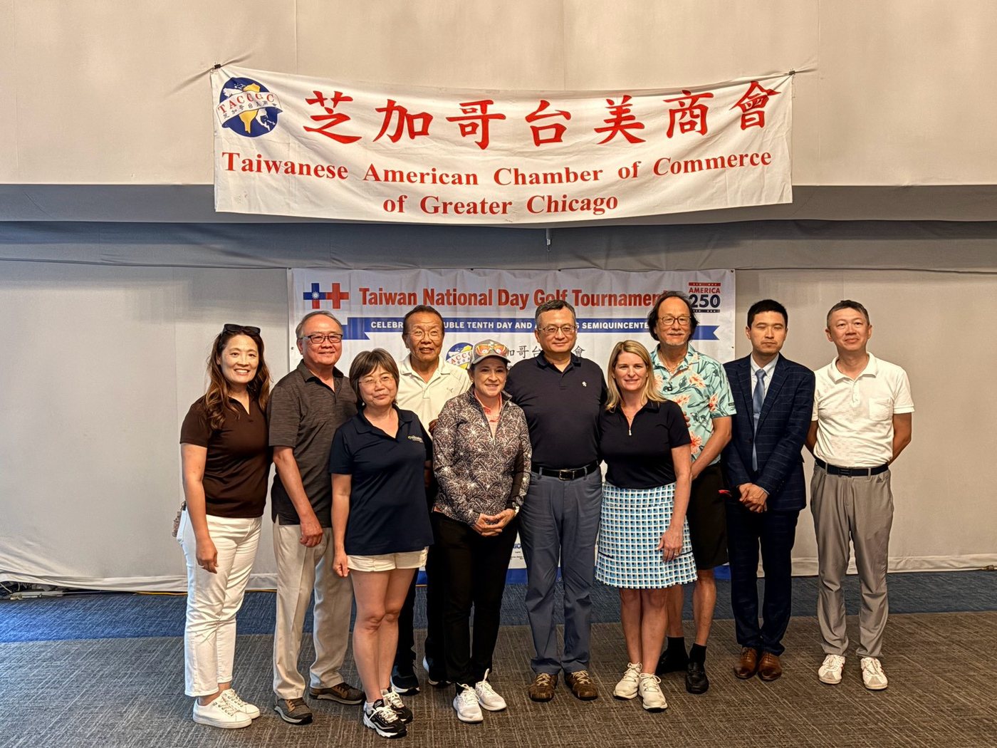 Guests of honor at the 2026 TACCGC Double Ten National Day golf tournament